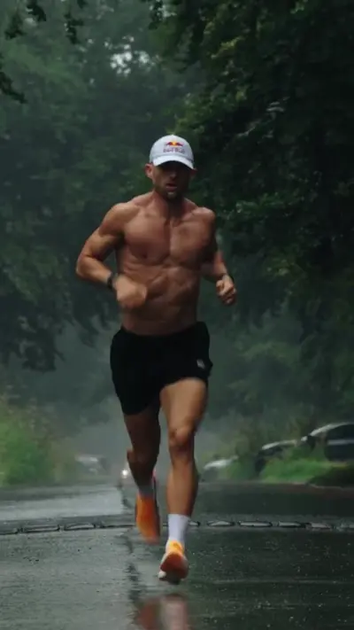 Corte viral de motivação com corrida